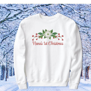 Geweldig cadeau! Nana's eerste kerstshirt Trui