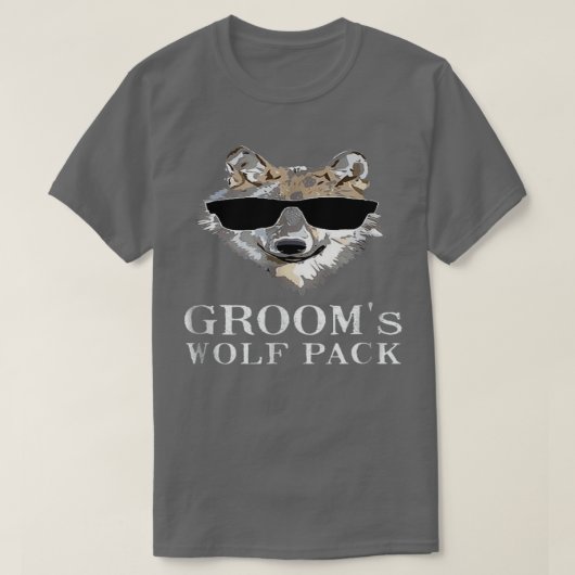 Geweldig cadeau vrijgezellenfeest bruidegom Wolf P T-shirt (Design voorkant)