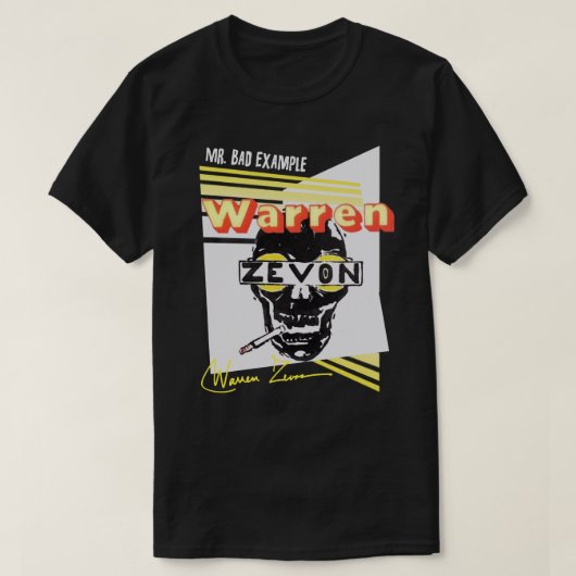 Geweldig cadeautje voor Warren Art Zevon Gift for  T-shirt (Design voorkant)