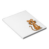 Geweldig Cartoon tijgerontwerp Notitieblok (Schuin)