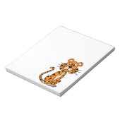 Geweldig Cartoon tijgerontwerp Notitieblok (Linkerzijde)