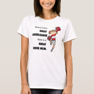 Geweldig Cheer Mam-Red T-shirt