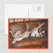 Geweldig Dane Ate teveel Halloween Snoep Briefkaart (Voorkant / Achterkant)
