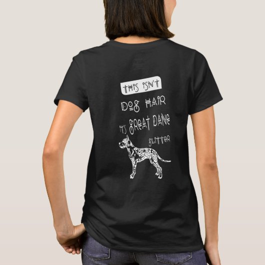 Geweldig Dane Glitter T-shirt (Achterkant)