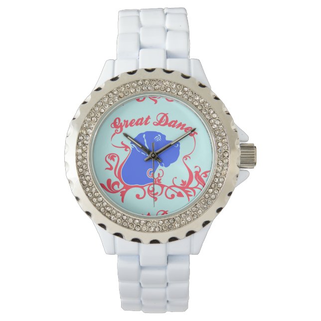Geweldig Dane Logo Horloge (Voorkant)