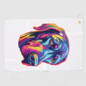 Geweldig Dane Neon Design Golfhanddoek (Horizontaal)