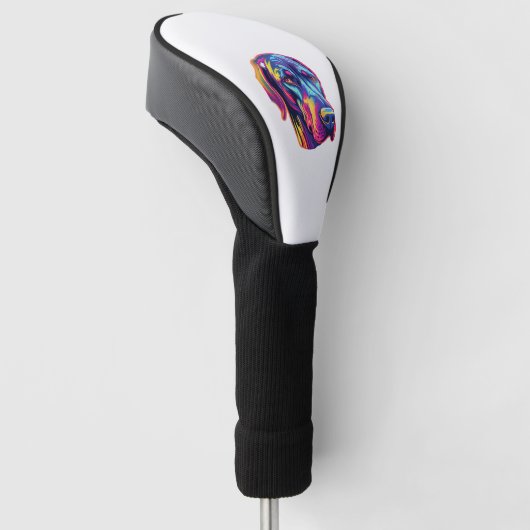 Geweldig Dane Neon Design Golfheadcover (Schuin)