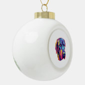 Geweldig Dane Neon Design Keramische Bal Ornament (Links)
