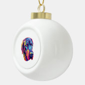 Geweldig Dane Neon Design Keramische Bal Ornament (Rechts)