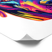 Geweldig Dane Neon Design Poster (Hoek)