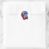 Geweldig Dane Neon Design Ronde Sticker (Tas)