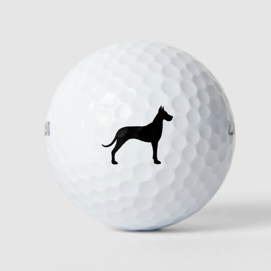 Geweldig Dane Silhouette Golfballen (Voorkant)