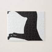 Geweldig Dane Silhouette Legpuzzel (Horizontaal)