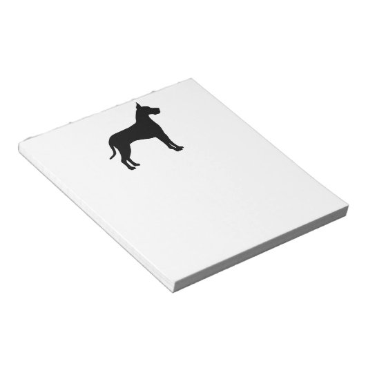 Geweldig Dane Silhouette Notitieblok (Schuin)