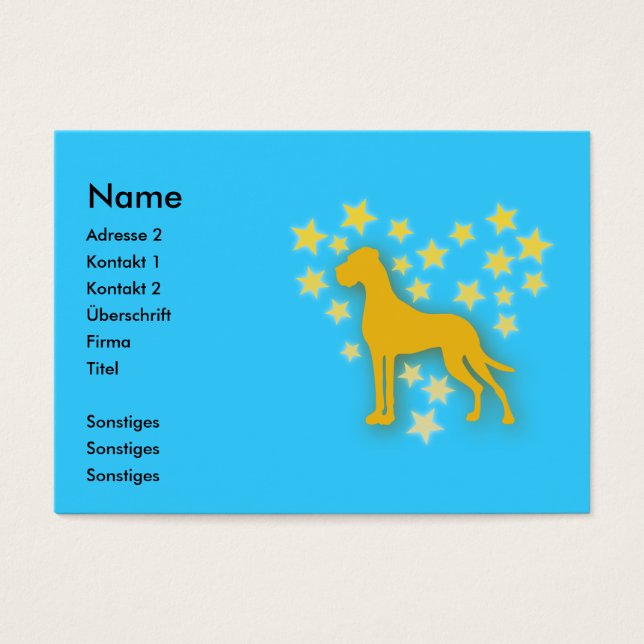 Geweldig Dane Starhart Visitekaartje (Voorkant)