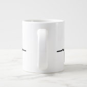 geweldig dans hartslagontwerp grote koffiekop (Achterkant)