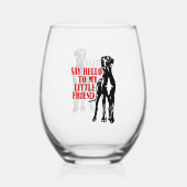 Geweldig Deen plezier Wijnglas Zonder Voet (Achterkant)