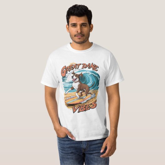 Geweldig Deen Surfen Avontuur T-shirt (Voorkant volledig)