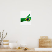 geweldig design voor alle braziliaanse mensen poster (Keuken)