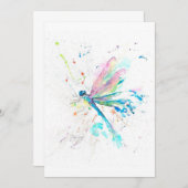 Geweldig dragonfly kleurig | Cute Gift voor moeder Aankondiging (Voorkant / Achterkant)