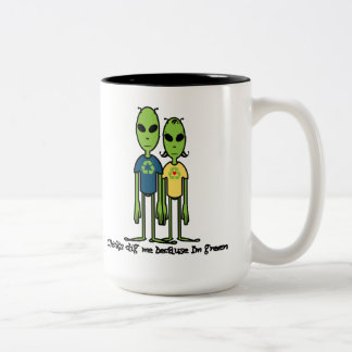 Geweldig eco-vriendelijk cadeauidee voor hem. tweekleurige koffiemok