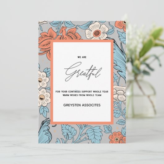 Geweldig Elegant script Uw logo BulkHoliday kaart (Staand voorkant)