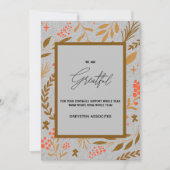 Geweldig Elegant script Your logo Bulk Holiday kaa Feestdagenkaart (Voorkant)