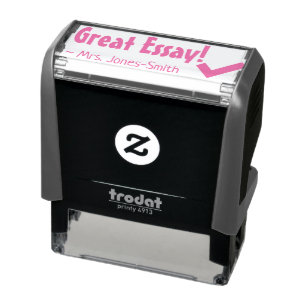 "Geweldig Essay" + Aangepaste onderwijsnaam Zelfinktende Stempel