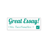"Geweldig Essay!" Commendement Rubber Stamp Zelfinktende Stempel (Design)