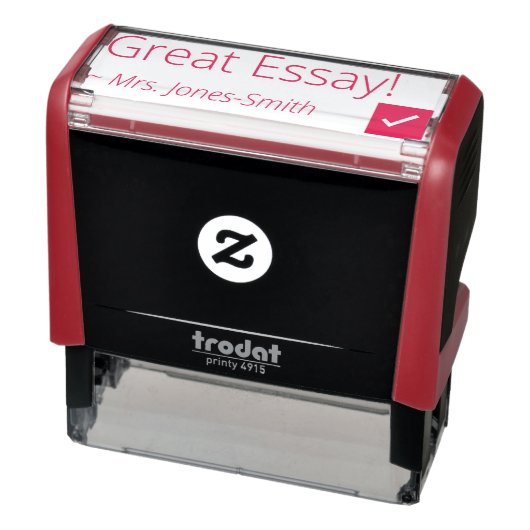 "Geweldig Essay!" Rubberstempel Zelfinktende Stempel (Product)