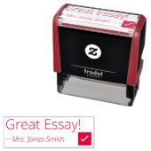 "Geweldig Essay!" Rubberstempel Zelfinktende Stempel (In situ)