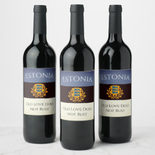 Geweldig Estland wijnmerken! Wijn Etiket