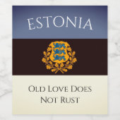 Geweldig Estland wijnmerken! Wijn Etiket (Enkel label)