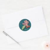 Geweldig feest! ronde sticker (Envelop)