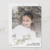 Geweldig! Foto over het hele vlak met glinsterende Feestdagenkaart (Voorkant)