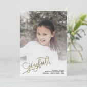 Geweldig! Foto over het hele vlak met glinsterende Feestdagenkaart (Staand voorkant)