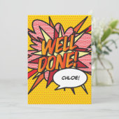 GEWELDIG Fun Comic Book Pop Art Kaart (Staand voorkant)