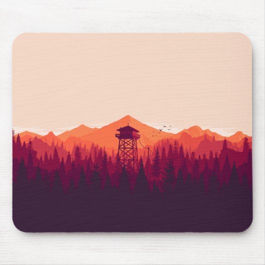 Geweldig gameplay-ontwerp voor FireWatch Muismat (Voorkant)