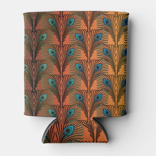Geweldig Gatsby Feathers art deco-ontwerp Blikjeskoeler (Voorkant)
