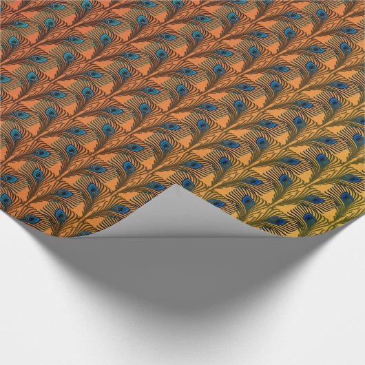 Geweldig Gatsby Feathers art deco-ontwerp Cadeaupapier (Hoek)