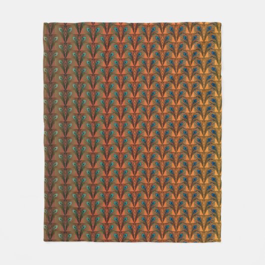 Geweldig Gatsby Feathers art deco-ontwerp Fleece Deken (Voorkant)