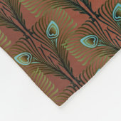 Geweldig Gatsby Feathers art deco-ontwerp Fleece Deken (Hoek)