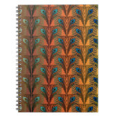 Geweldig Gatsby Feathers art deco-ontwerp Notitieboek (Voorkant)