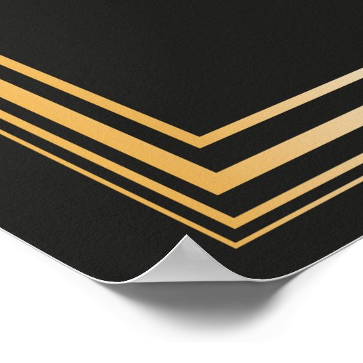 Geweldig Gatsby geïnspireerd op eigen merkteken Poster (Hoek)