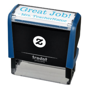 "Geweldig gedaan!" Teacher Feedback Rubber Stamp Zelfinktende Stempel
