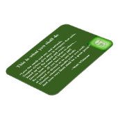 Geweldig gedicht van Walt Whitman #4 Magneet (Linkerzijde)