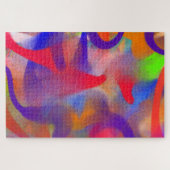 Geweldig geduld Geschenk Abstract Schilderij puzze Legpuzzel (Horizontaal)