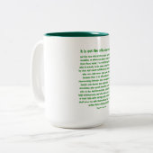 Geweldig gedurfd - tweekleurige Mok (Voorkant links)