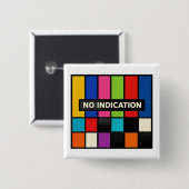 GEWELDIG GEEN INDICATIE VIERKANTE BUTTON 5,1 CM (Voorkant /achterkant)