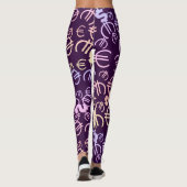 Geweldig geld euro dollars patroon Leggings (Achterkant)